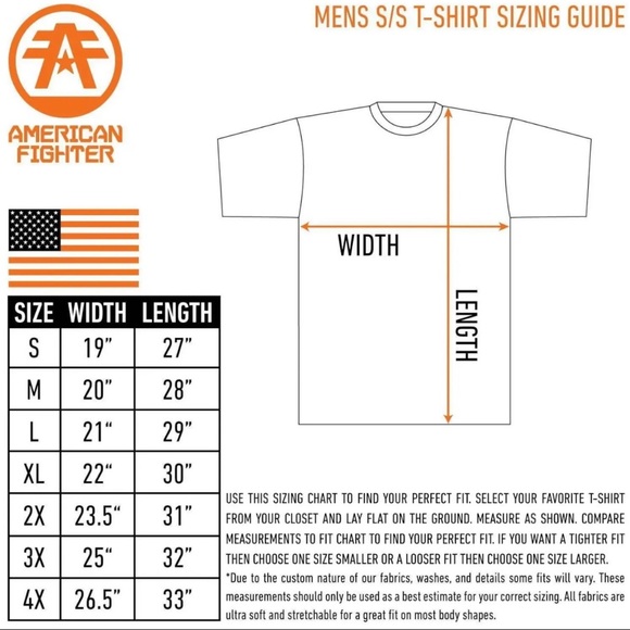 American Fighter Men's T-shirt Anderson Black Athletic XS-5XL - Picture 7 of 12